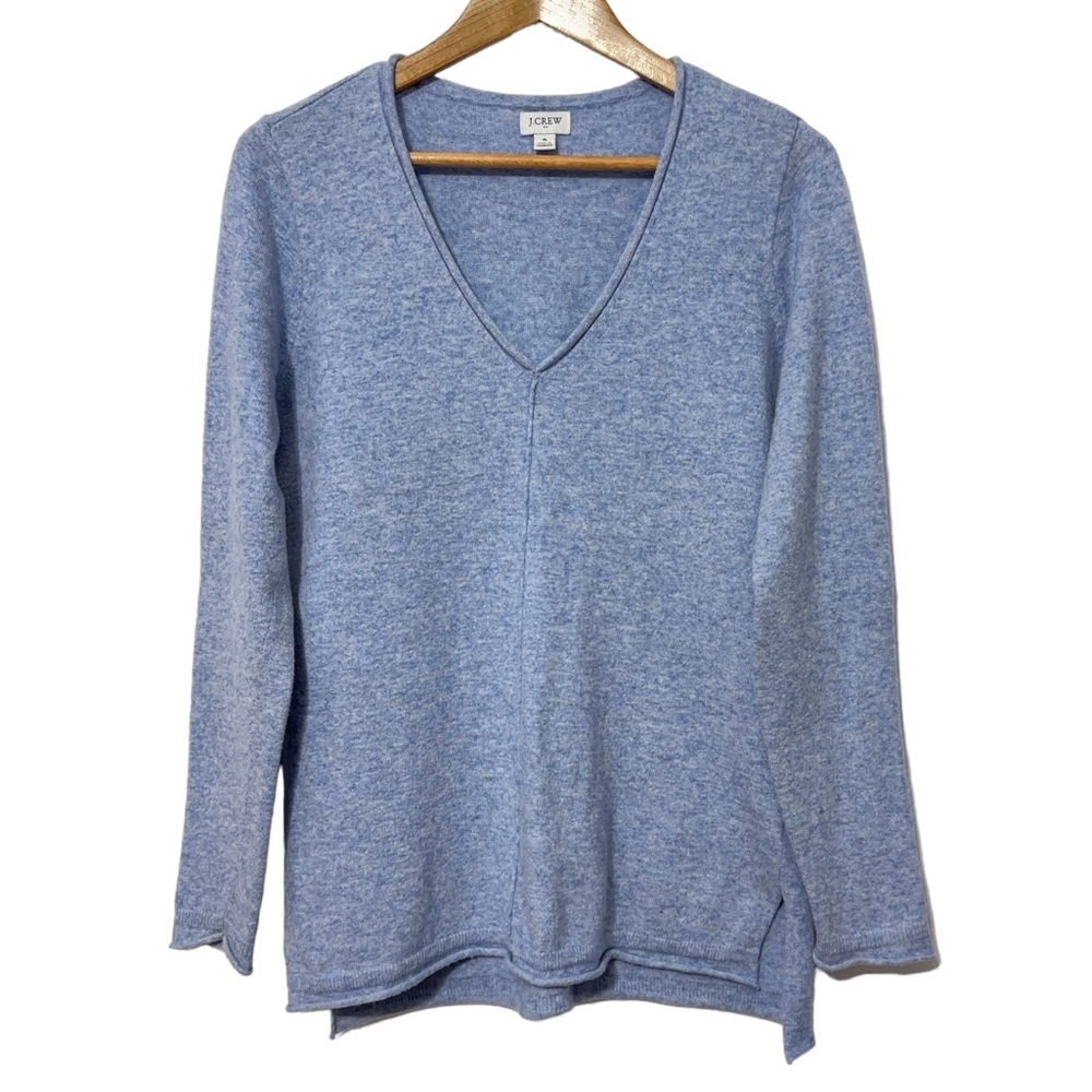 J Crew Wool Blend V Neck Sweater Womens Pullover Small